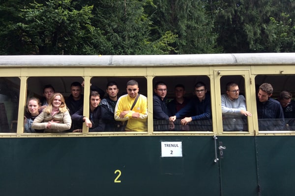 Photo d'élève dans un bus