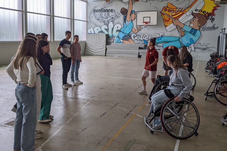 Journée autour de l'handisport avec la JDA Dijon Basket Fauteuil