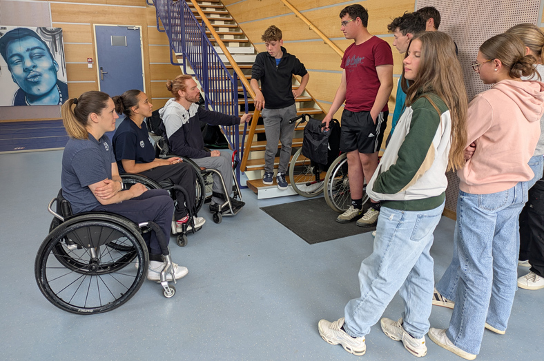 Journée autour de l'handisport avec la JDA Dijon Basket Fauteuil